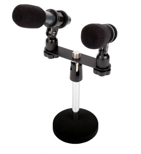 Ein Paar Kondensatormikrofone JSCM-009 für Instrumente/Chöre mit Ständer.